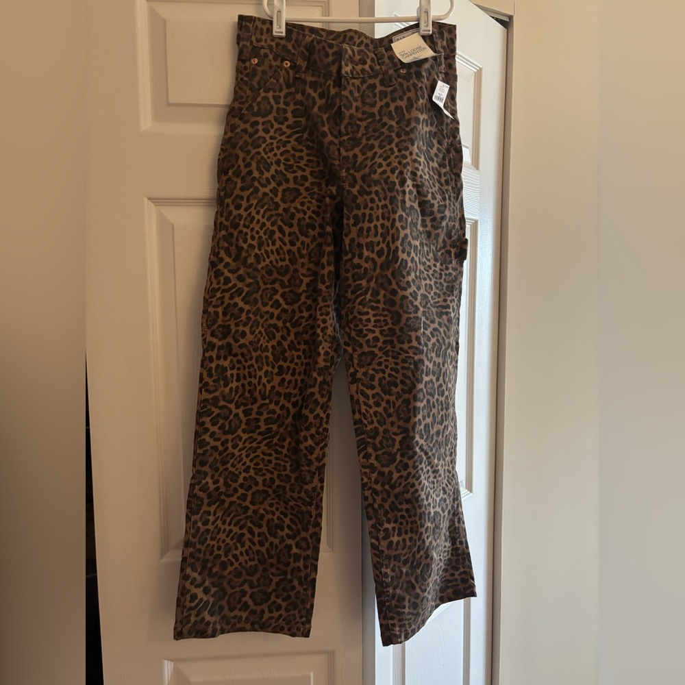 GAP Leopard Print Pants - Brown